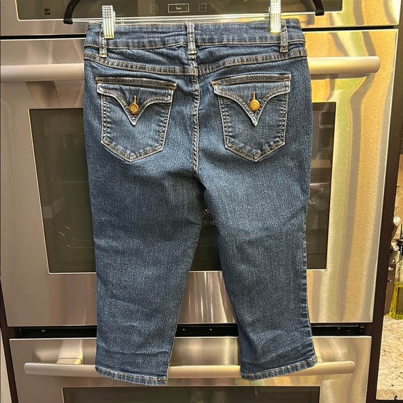 d. jeans Blue Cropped Ankle Jeans Classic Fit - Picture 2 of 4